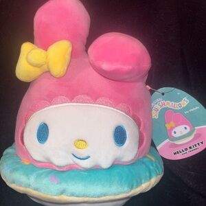 My Melody Floatie Squishmallow - Pink and Yellow